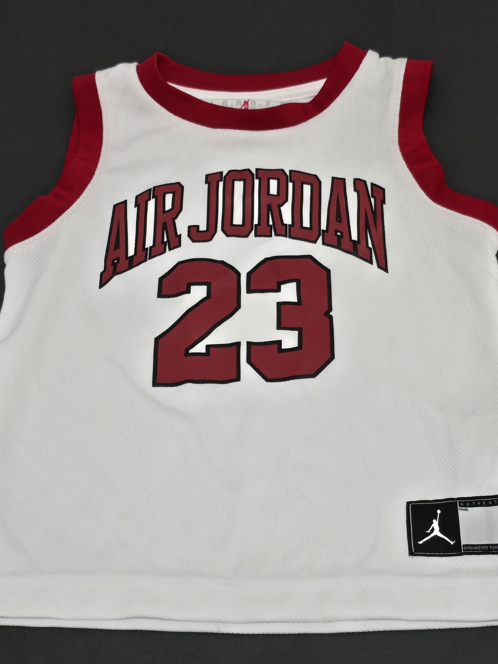 Nike Kids White & Red Air Jordan 23 Basketball Jersey